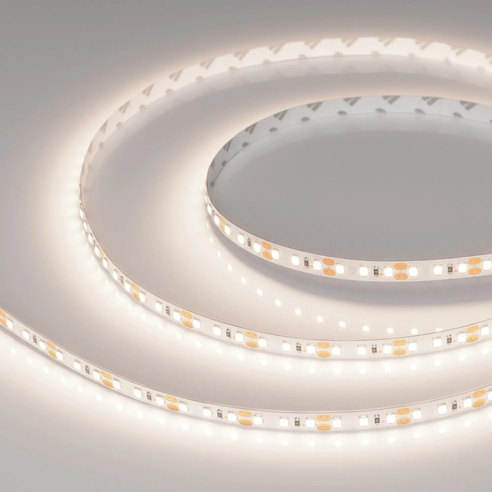 Лента светодиодная RT-A120-8mm 12V Day4000 (14.4 W/m, IP20, 2835, 5m) (Arlight, Открытый)