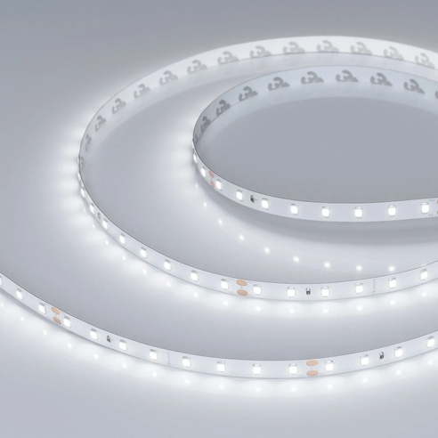 Лента светодиодная RT-A80-8mm 24V White6000 (6 W/m, IP20, 2835, 5m) (Arlight, высок.эфф.150 лм/Вт)