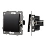 Механизм выключателя одноклавишный проходной SWT-MKP1-PL-BK-V (250V, 10A) (Arlight, -)