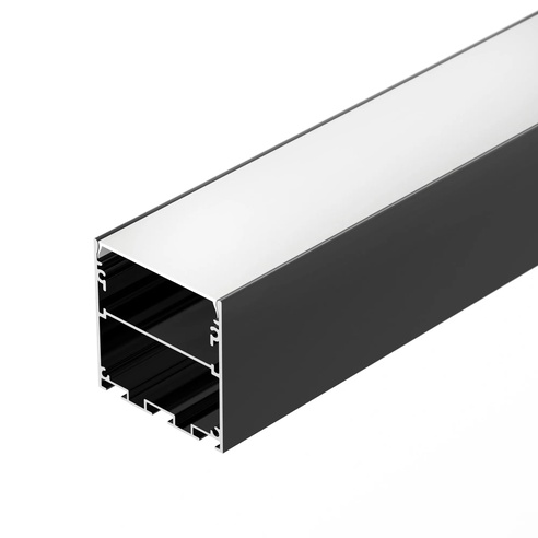 Профиль LINE-M-5050-3000 BLACK (Arlight, Алюминий)