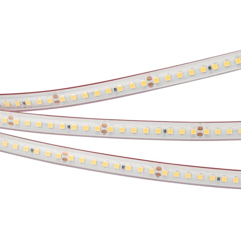 Лента светодиодная RTW 2-5000PS 24V Warm3000 2x (2835, 160 LED/m, LUX) (Arlight, 12 Вт/м, IP67)