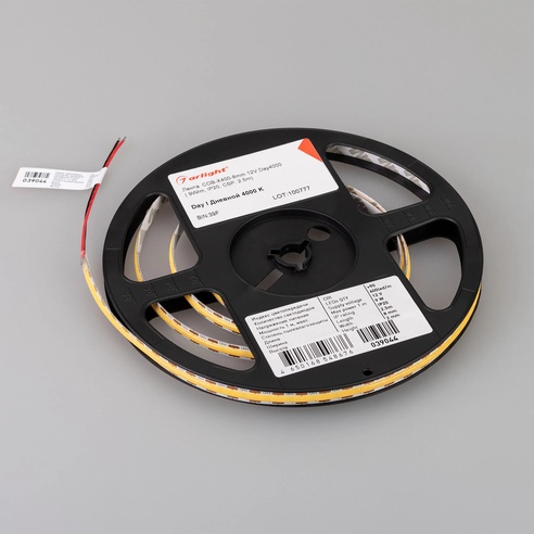 Лента светодиодная COB-X400-8mm 12V Day4000 (9 W/m, IP20, CSP, 2.5m) (Arlight, -)