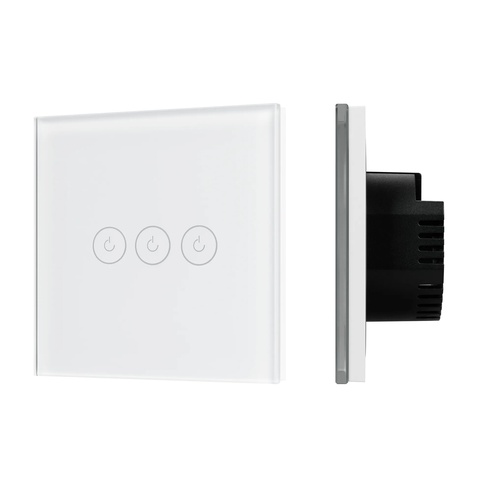 Выключатель сенсорный SWT-OMALI-S03-ZB-WH (250V, 10A, Zigbee) (Arlight, Стекло)