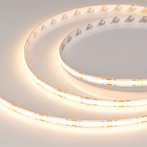 Лента светодиодная герметичная COB-NANO-X544-8mm 24V Warm2700 (11.5 W/m, IP65, CSP, 5m) (Arlight, -)