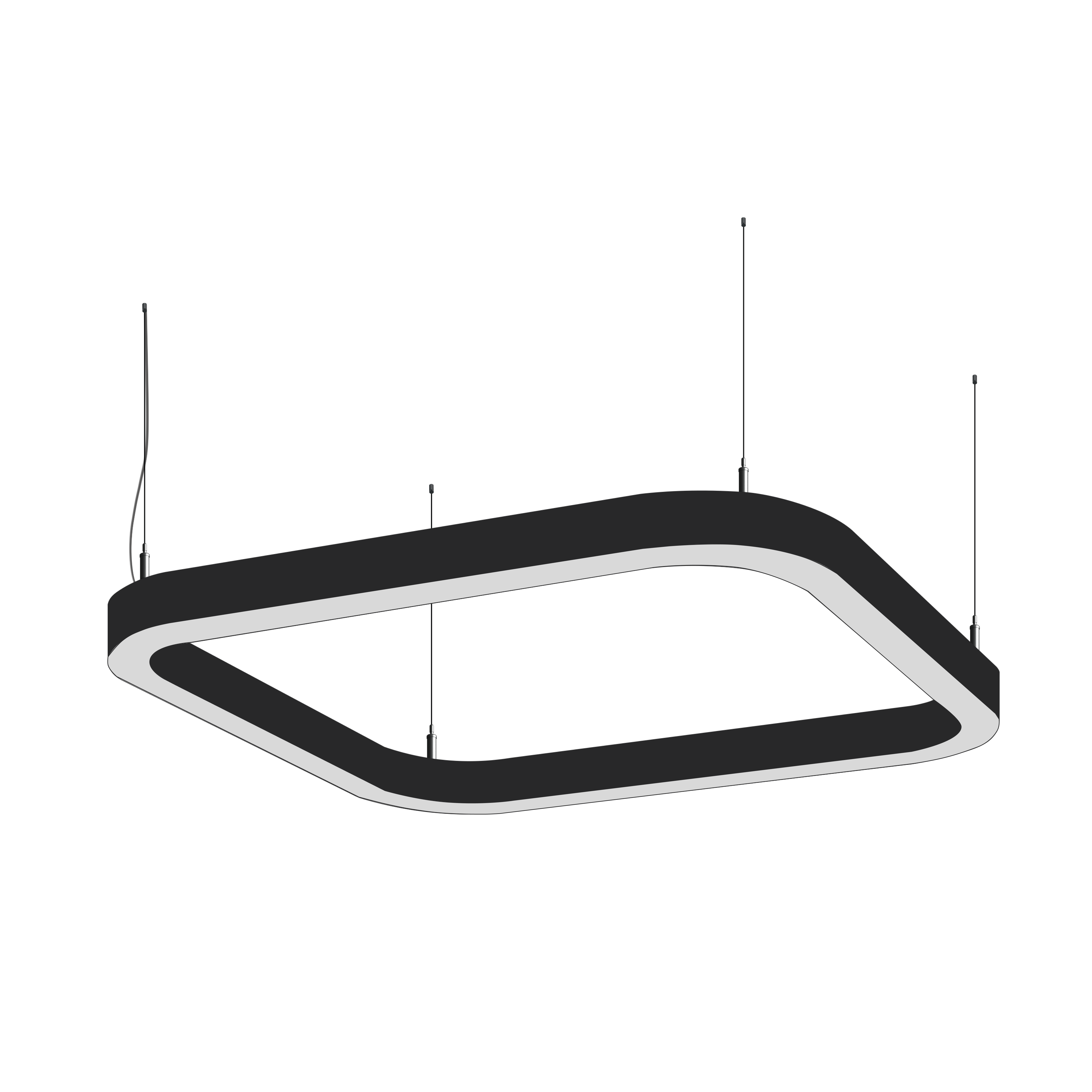 Светодиодный фигурный светильник MS-ELLIPSE Суперэллипс 1100mm 66W 3000/4000/6000К