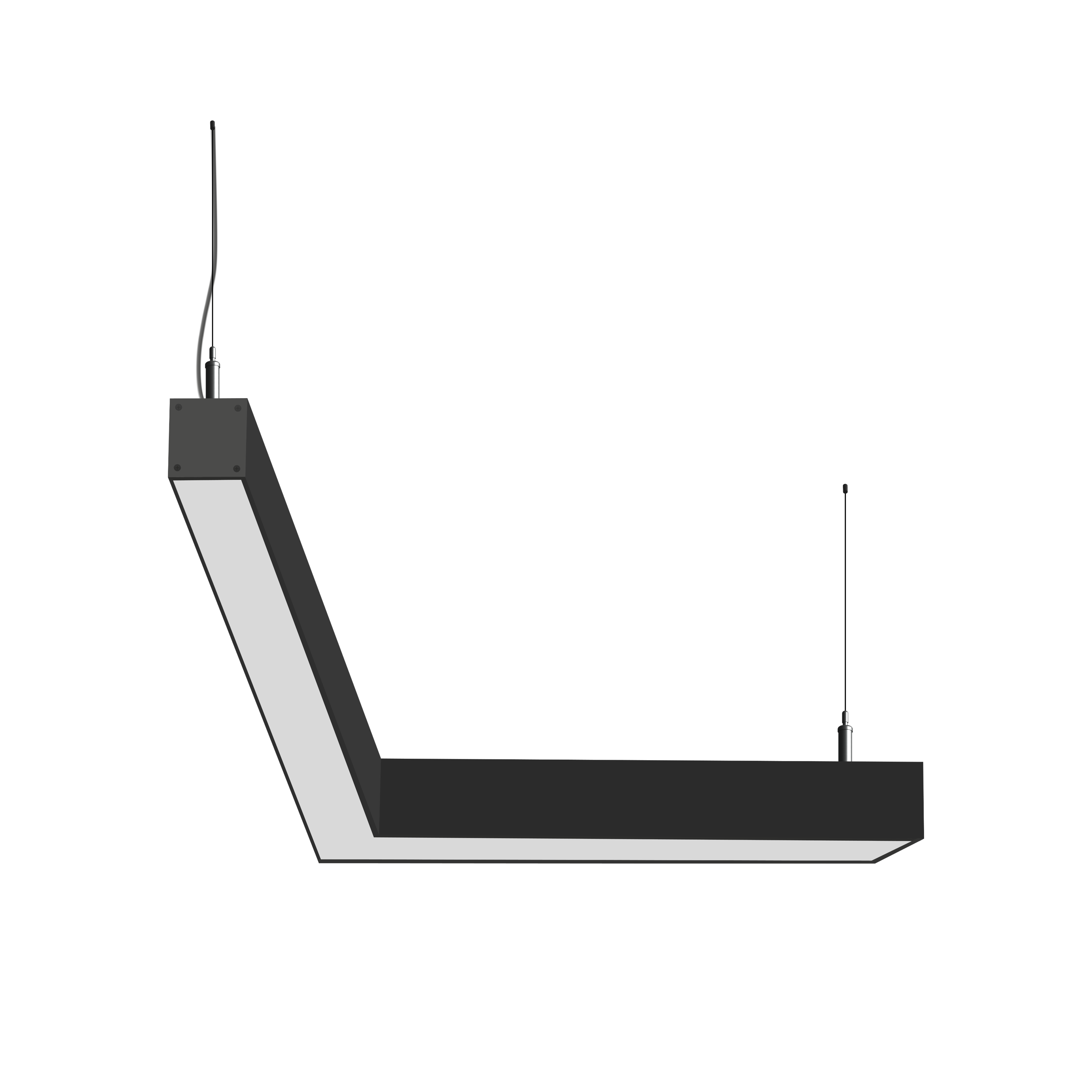 Светодиодный фигурный светильник MS-CORN L-образный 90гр. 750х750mm 60W 3000/4000/6000K