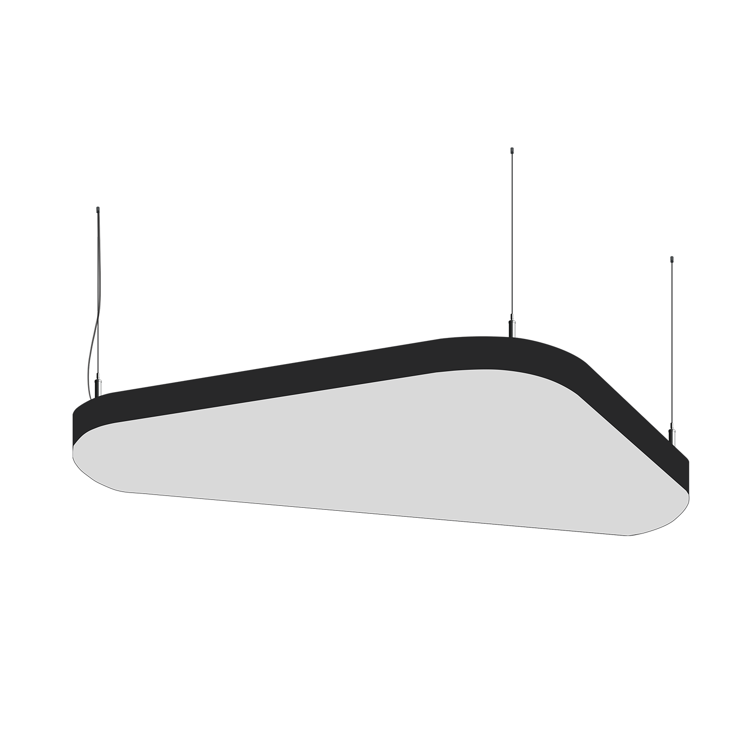 Cветодиодный фигурный светильник MS-SOFT TRIO Трингл 1900mm 200W 3000/4000/6000K