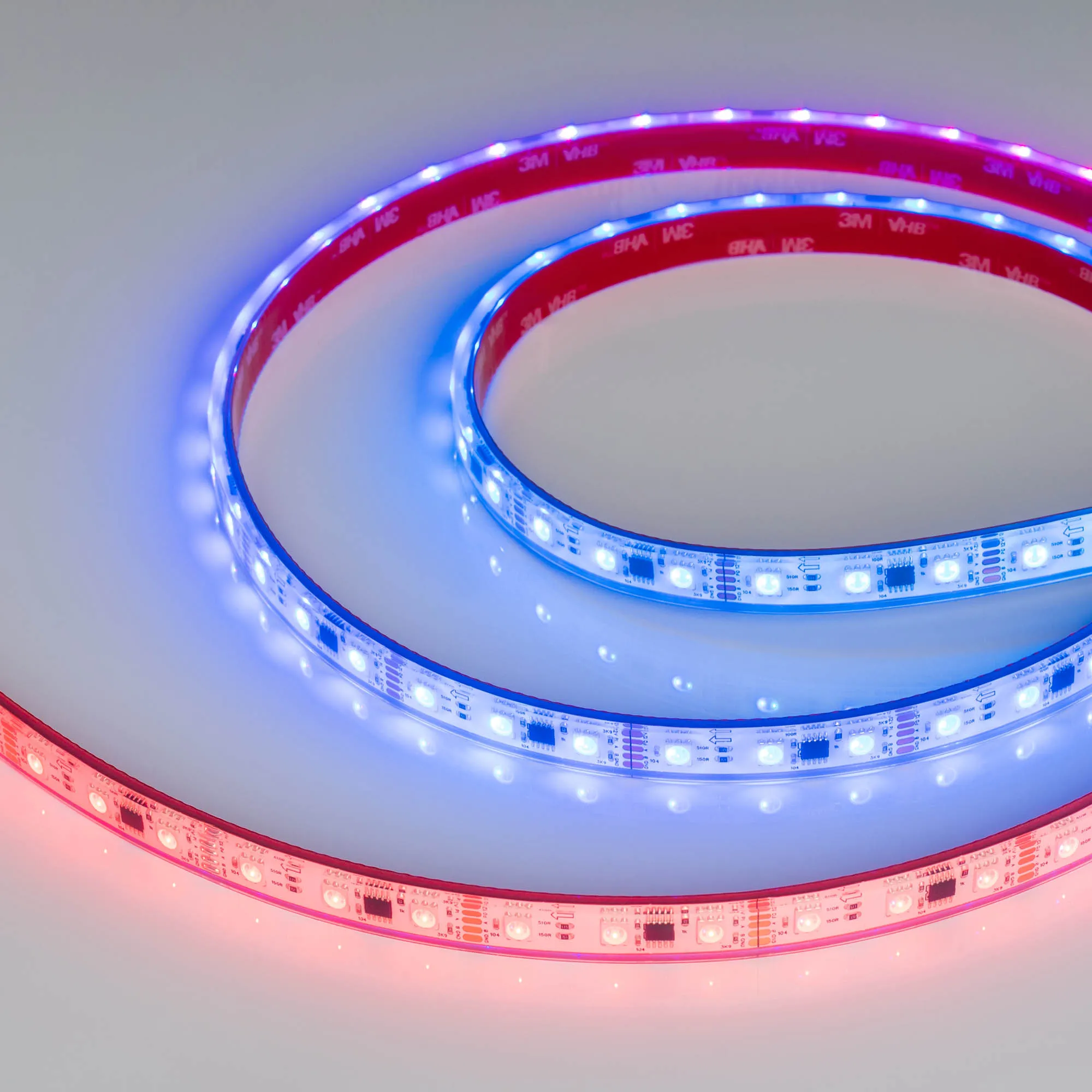 Лента светодиодная герметичная DMX-PFS-B60-12mm 12V RGB-PX3 (14 W/m, IP68, 5060, 5m) (Arlight, -) - изображение товара