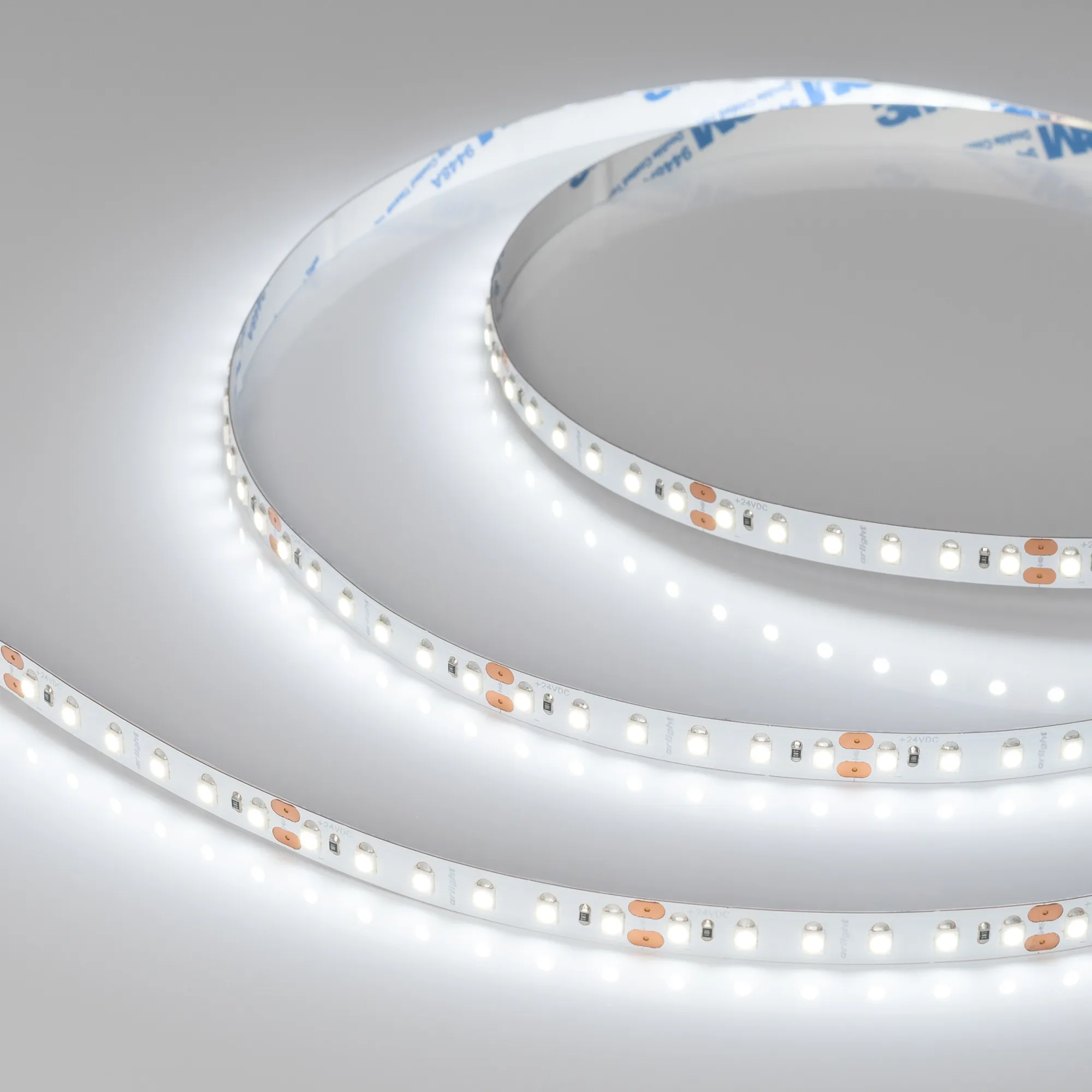 Лента светодиодная NT-A120-8mm 24V White6000 (9.6 W/m, IP20, 3528, 5m) (Arlight, Открытый)