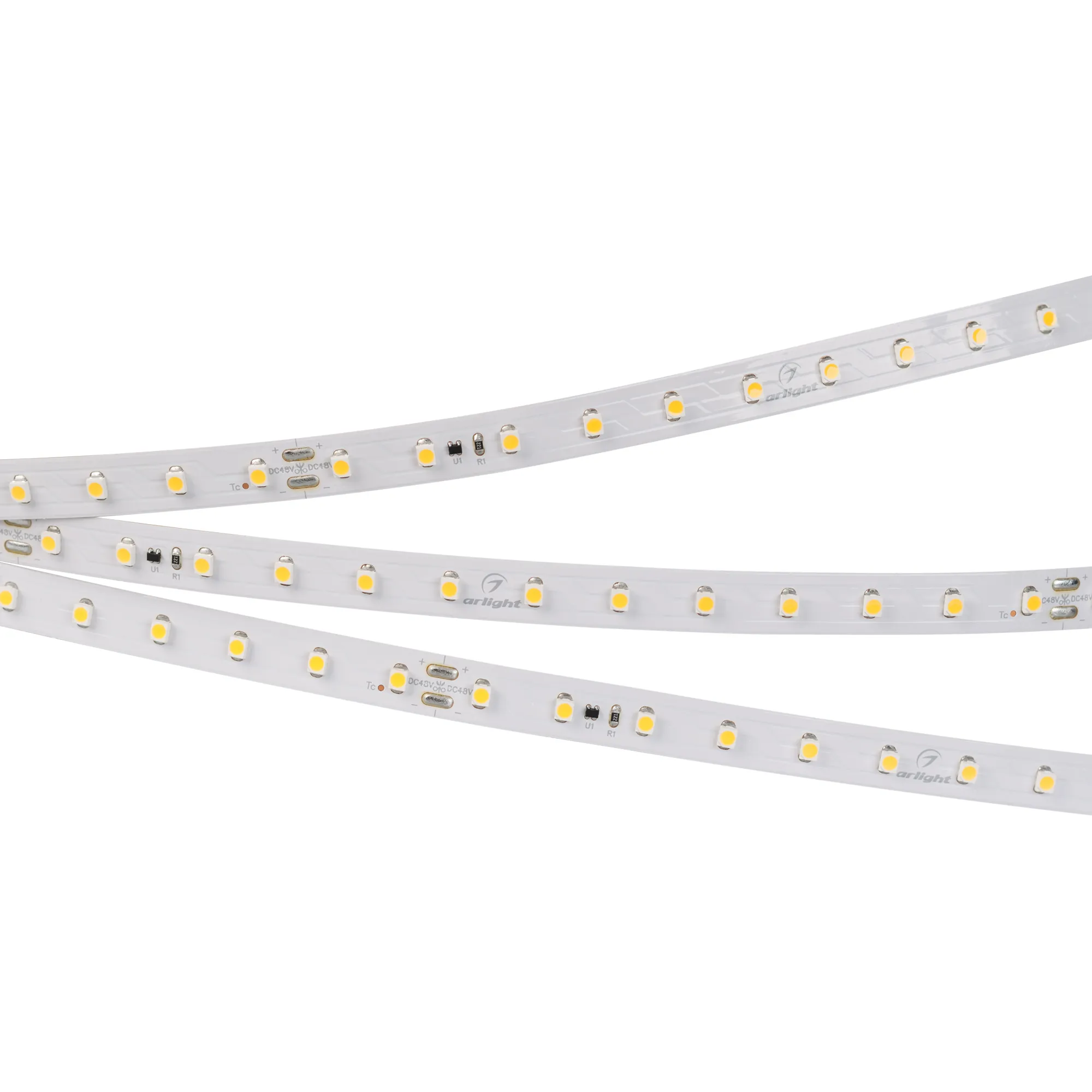 Лента светодиодная RT-50000 48V Warm3000 (3528, 78 LED/m, 50m) (Arlight, 4 Вт/м, IP20)
