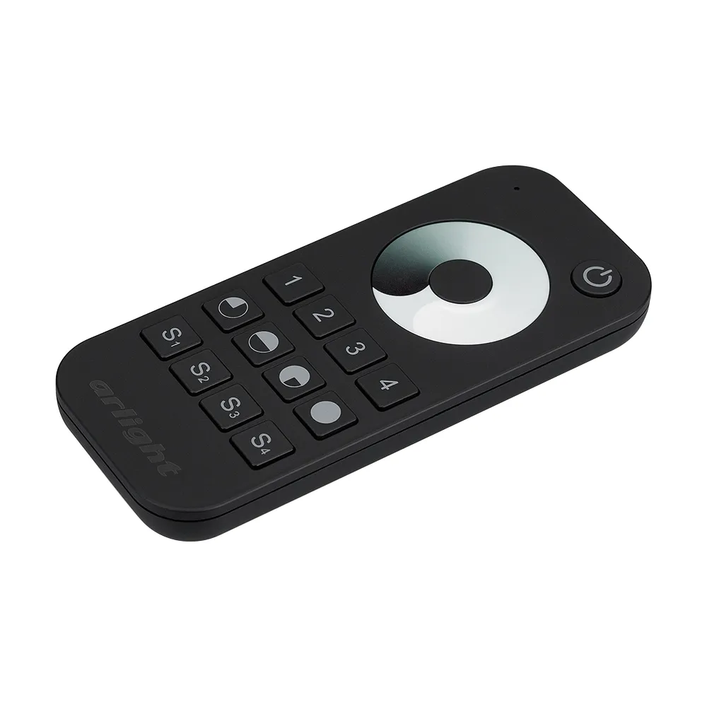Пульт SMART-R24-DIM Black (4 зоны, 2.4G) (Arlight, IP20 Пластик, 5 лет) - изображение товара