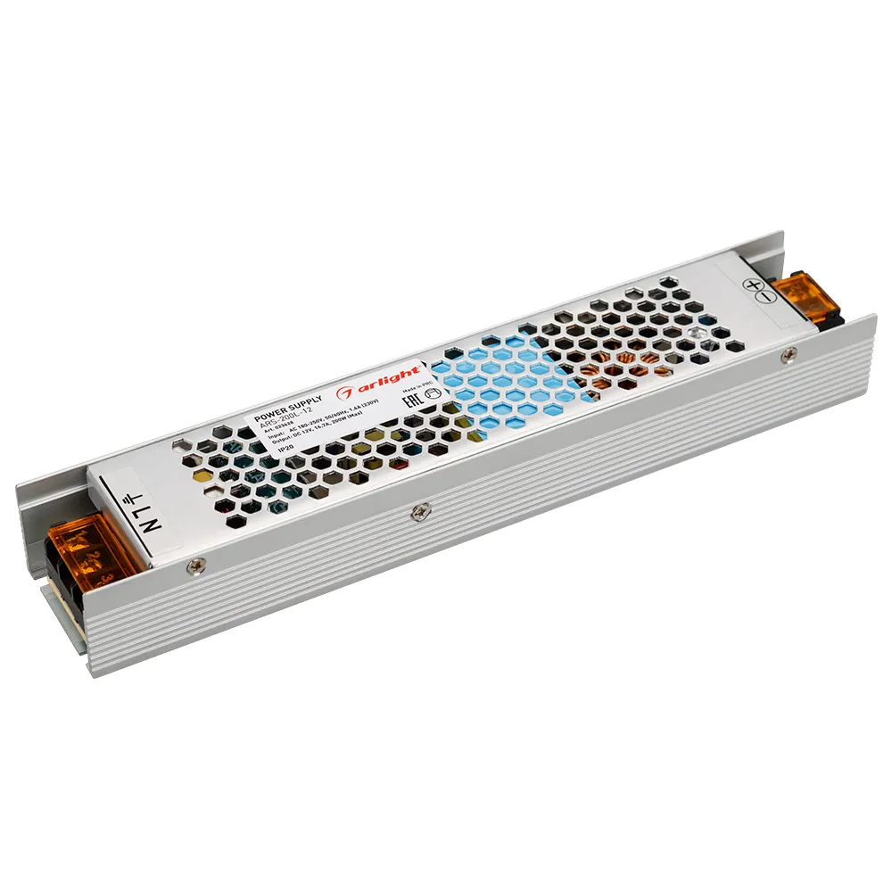 Блок питания ARS-200L-12 (12V, 16.7A, 200W) (Arlight, IP20 Сетка, 2 года) - изображение товара