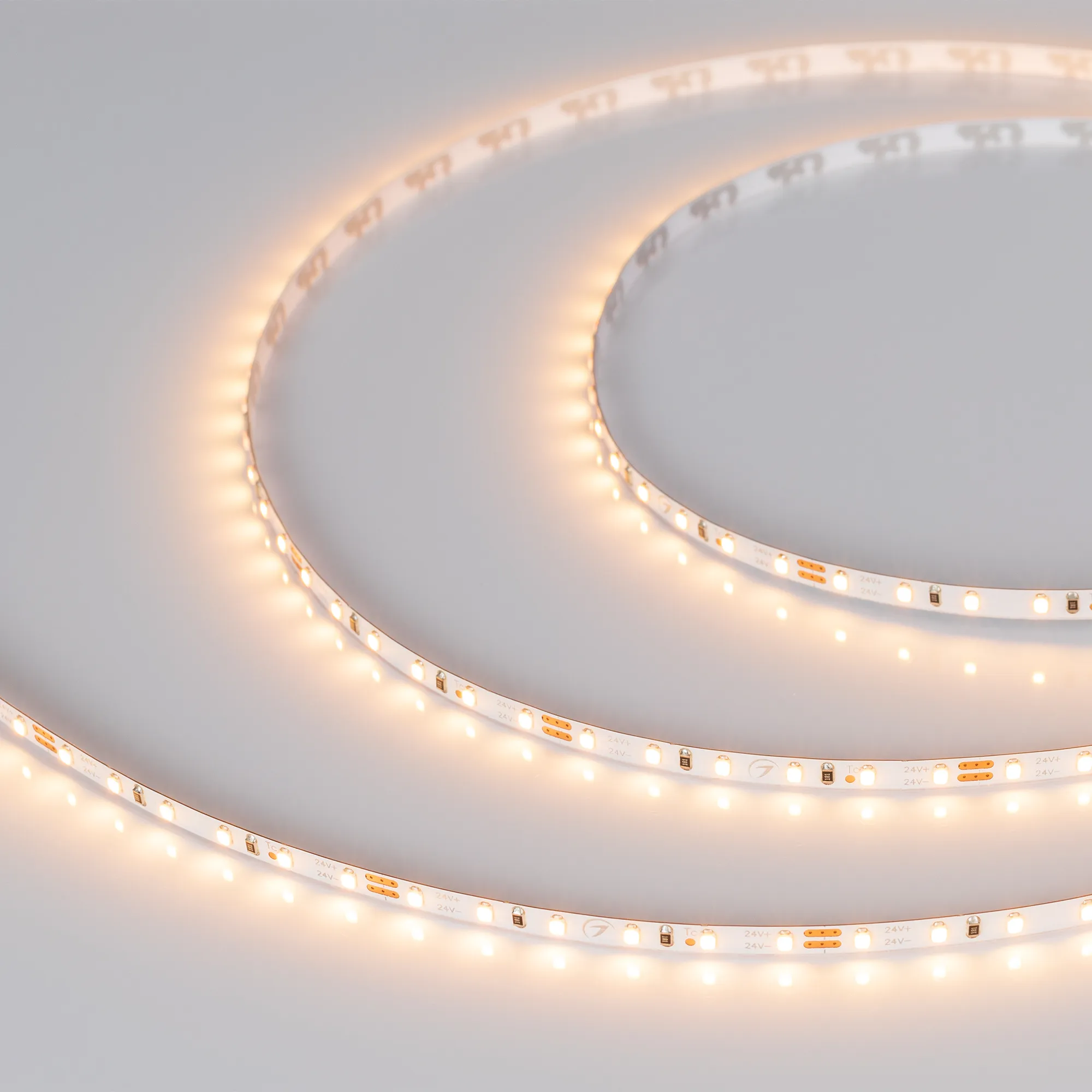 Лента светодиодная MICROLED-M120-4mm 24V Warm2700 (9.6 W/m, IP20, 2216, 5m) (Arlight, 9.6 Вт/м, IP20) - изображение товара