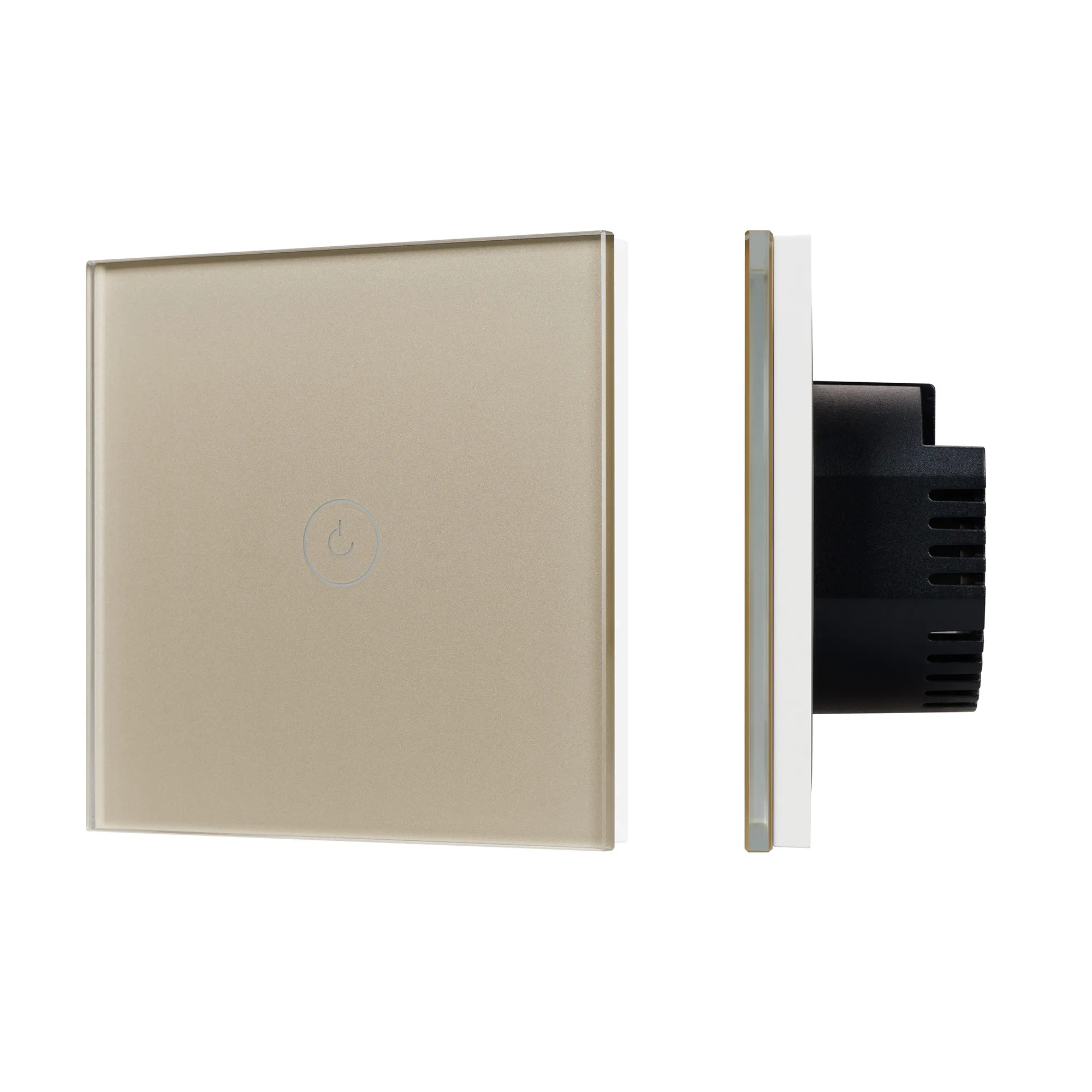 Выключатель сенсорный SWT-OMALI-S01-ZB-GD (250V, 10A, Zigbee) (Arlight, Стекло) - изображение товара