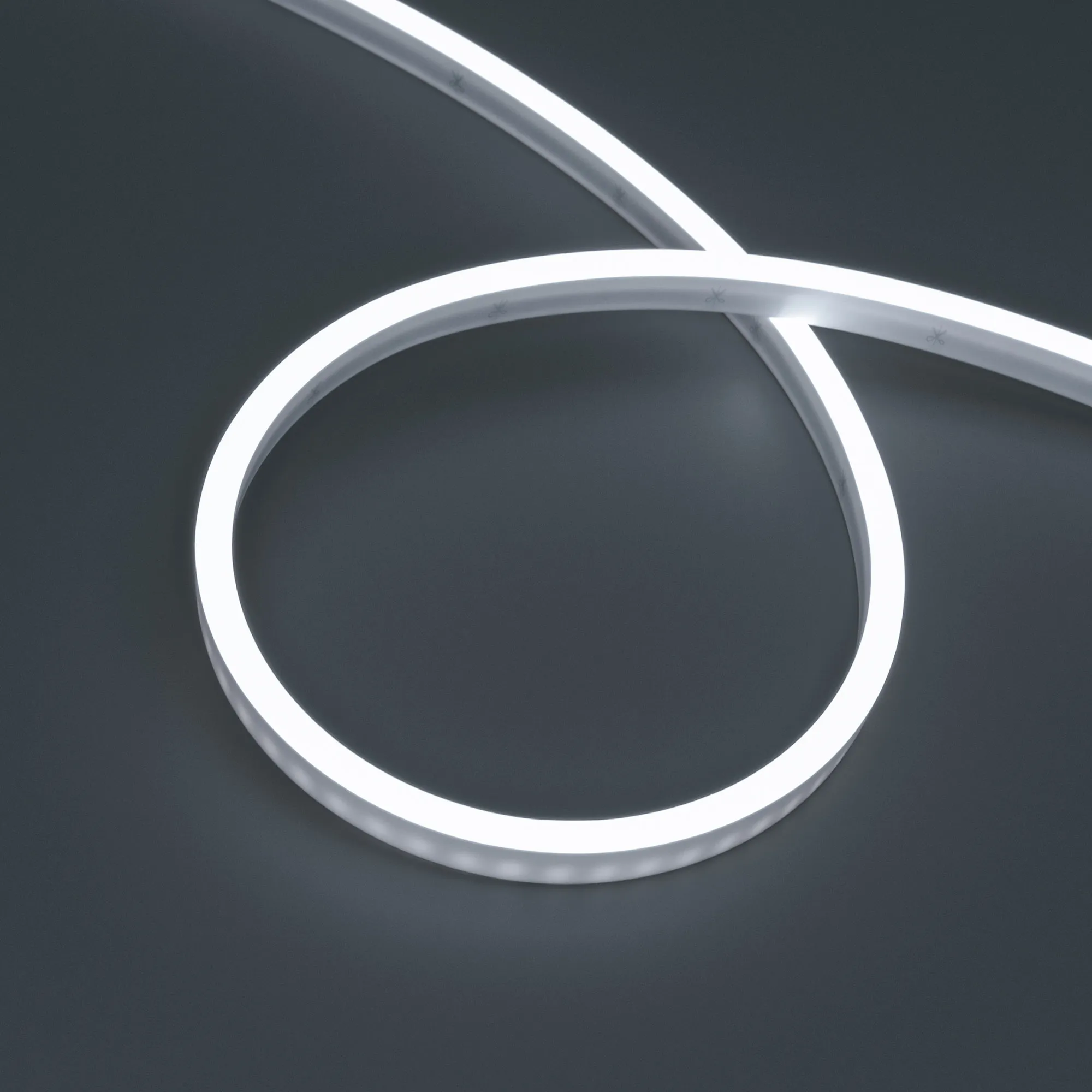 Лента герметичная WAVE-SIDE-PU-A120-06x12mm 24V White5700 (8 W/m, IP68, 1m, wire x1) (Arlight, Вывод боковой, 3 года) - изображение товара