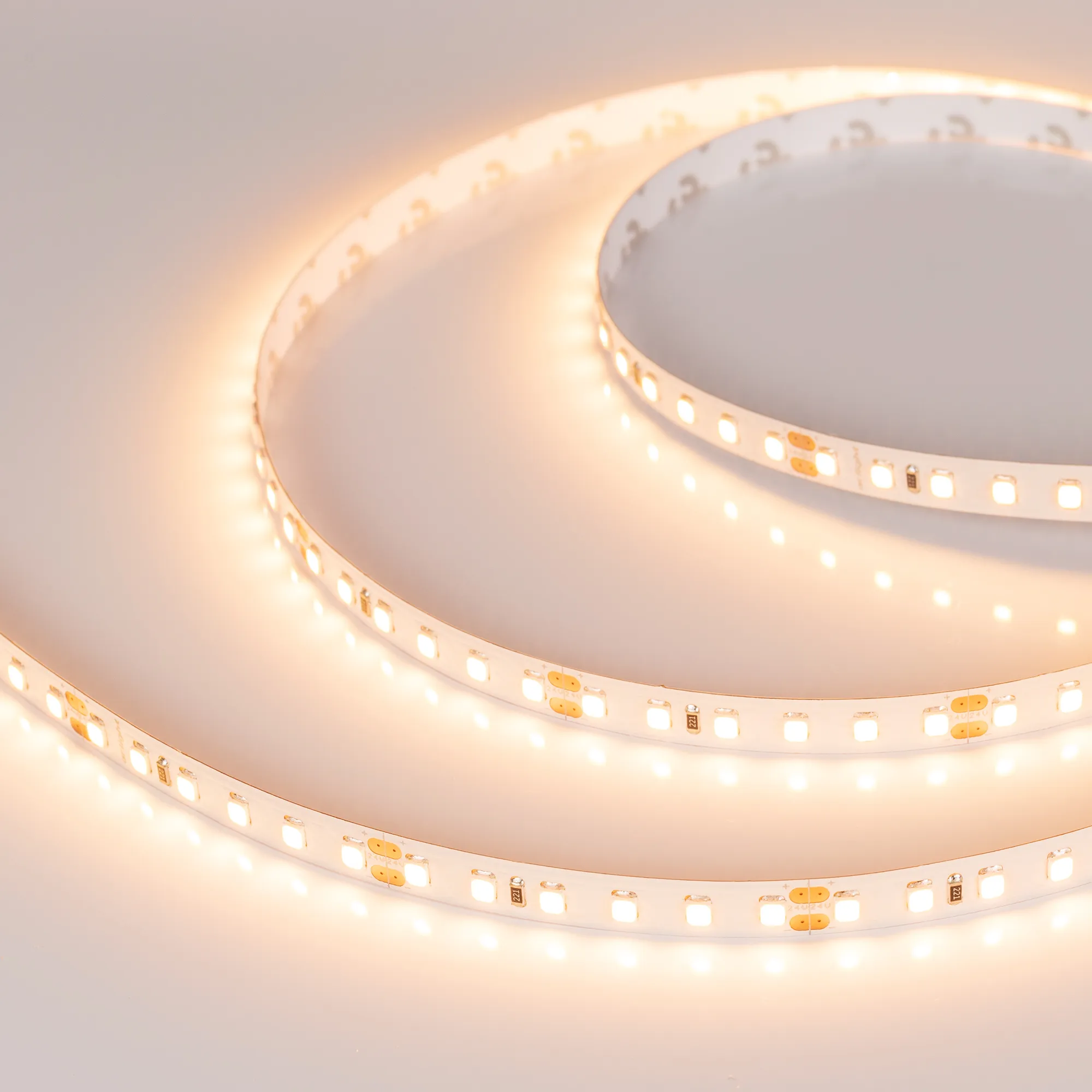 Лента светодиодная RT-A120-8mm 24V Warm2700 (9.6 W/m, IP20, 2835, 50m) (Arlight, Открытый) - изображение товара