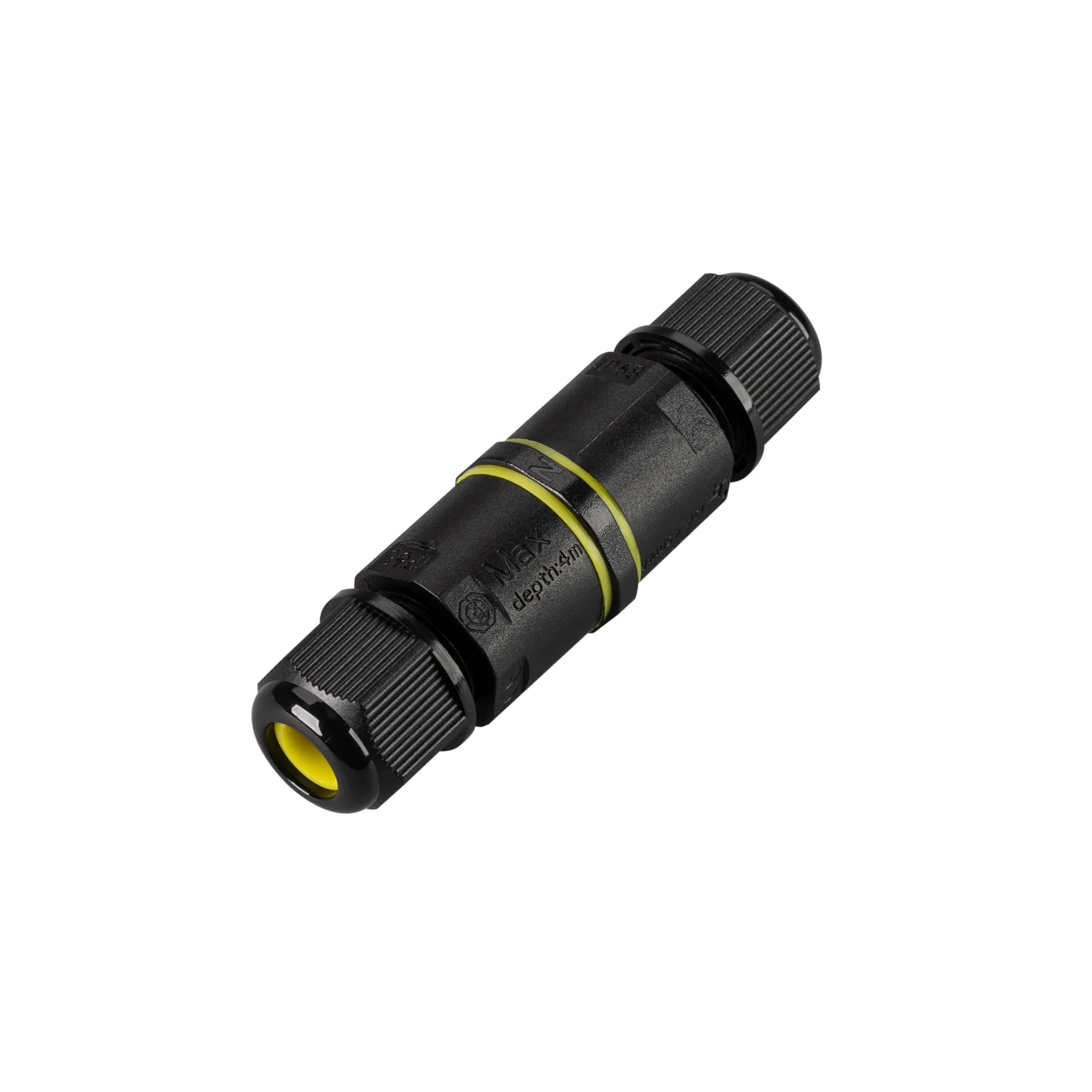 Коннектор прямой NEO-CON-I-3pin-BK (4-8mm, IP68) (Arlight, IP68 Пластик, 3 года)