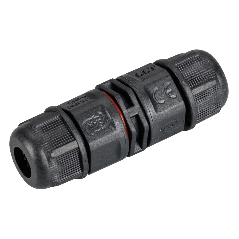 Коннектор прямой NEO-CON-I-2pin-BK (3-7mm, IP67) (Arlight, IP67 Пластик, 3 года) - изображение товара