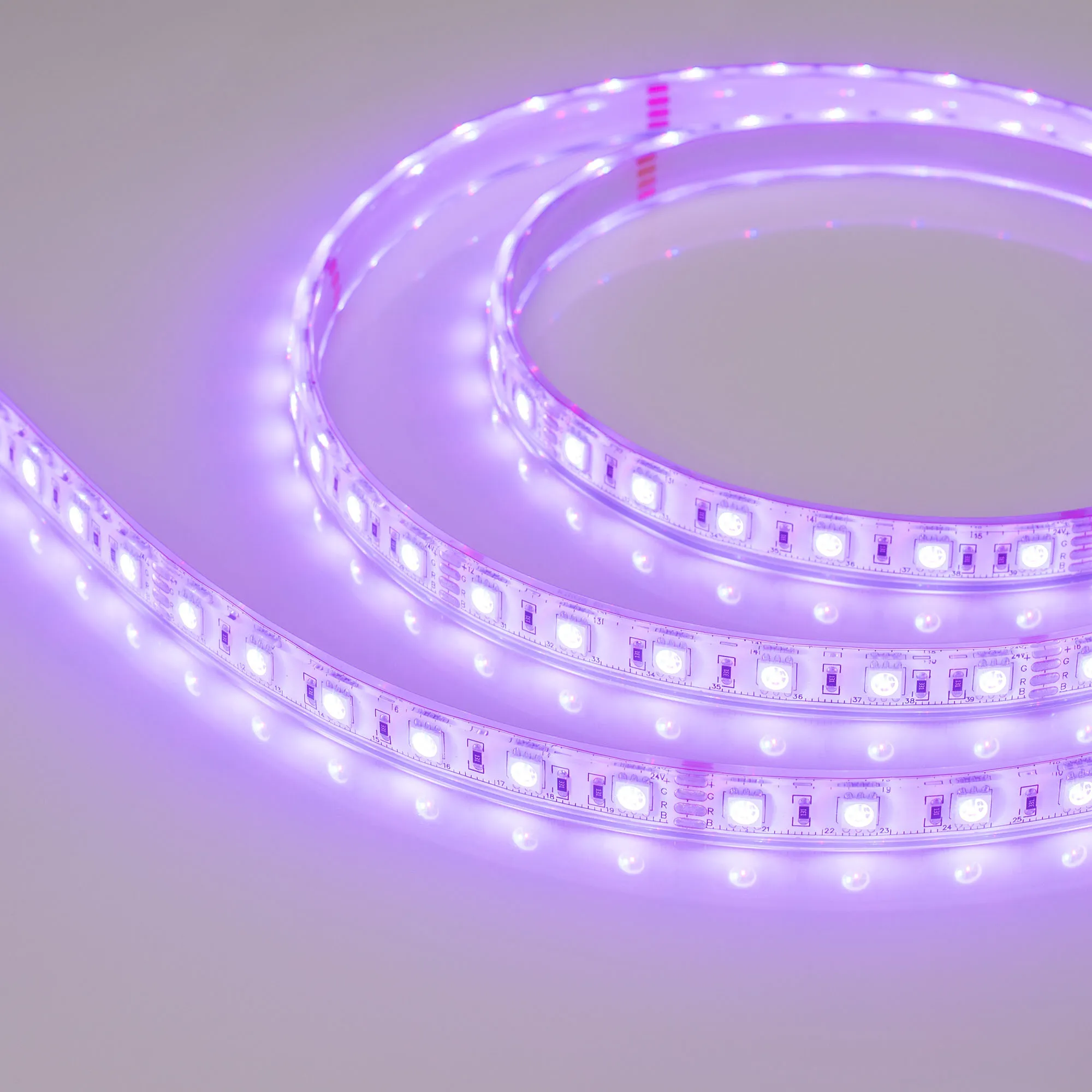 Лента светодиодная герметичная RTW-PU-B60-12.5mm 24V RGB (14.4 W/m, IP68, 5060, 5m) (Arlight, -)