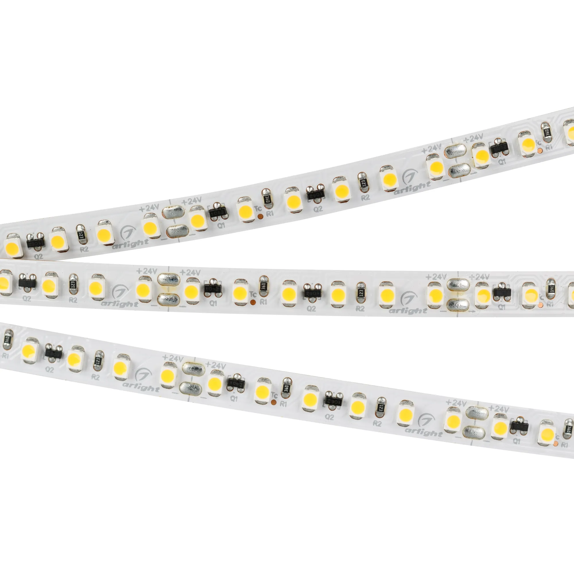 Лента светодиодная IC-A120-8mm 24V White6000 (9.6 W/m, IP20, 3528, 10m) (Arlight, стабилизированная)