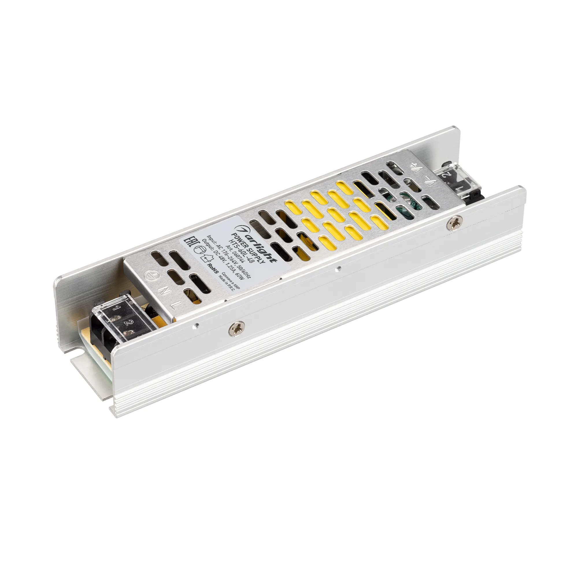 Блок питания HTS-60L-48 (48V, 1.25A, 60W) (Arlight, IP20 Сетка, 3 года)