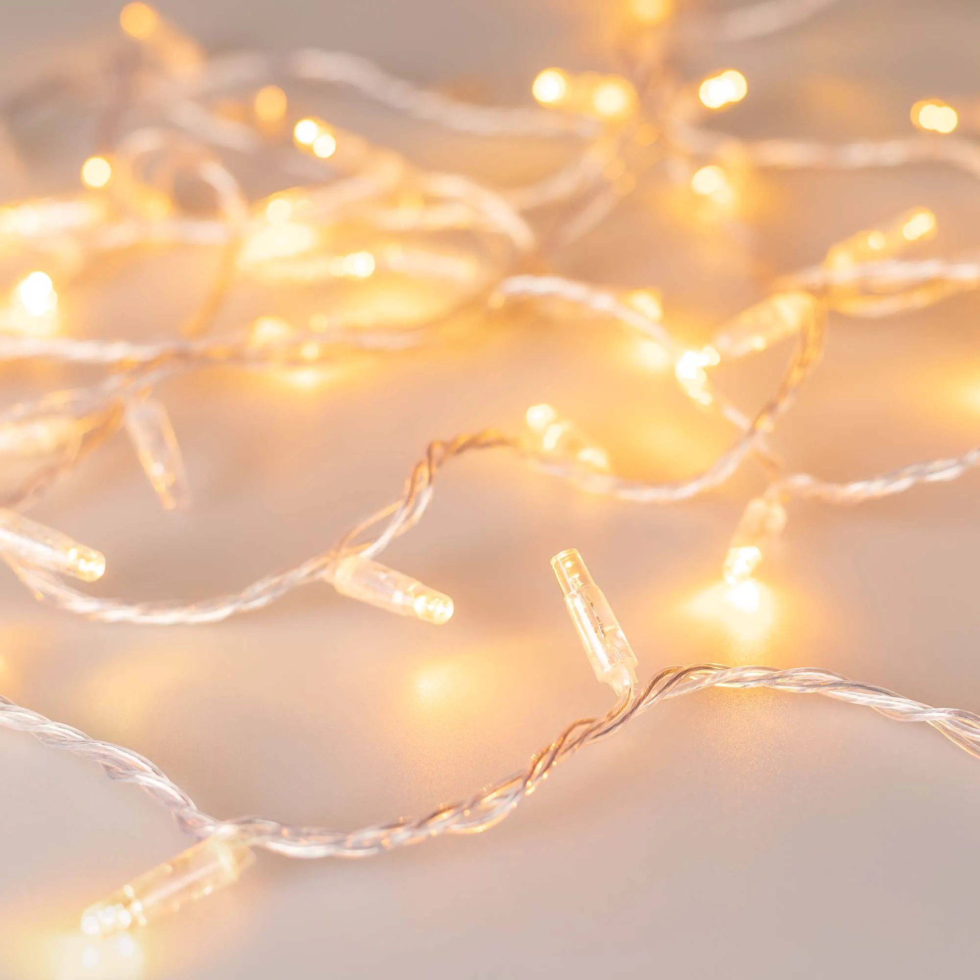 Светодиодная гирлянда ARD-STRING-CLASSIC-1000-CLEAR-100LED-PULSE Yellow (230V, 7W) (Ardecoled, IP65) - изображение товара