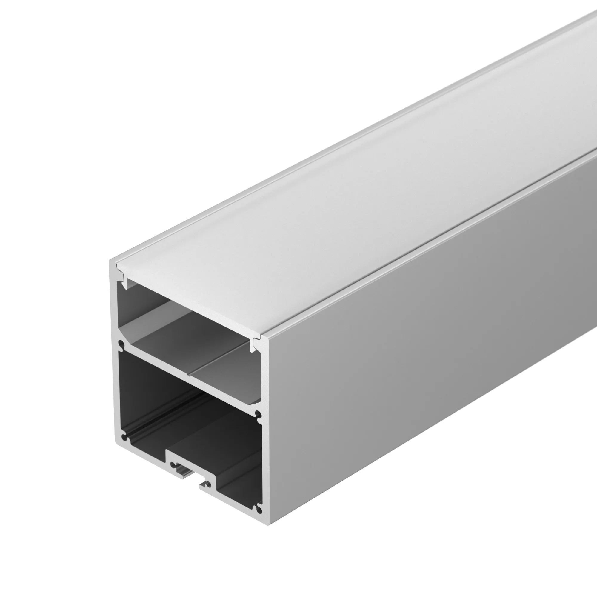 Профиль с экраном SL-LINE-5050-2500 ANOD+OPAL (Arlight, Алюминий) - изображение товара