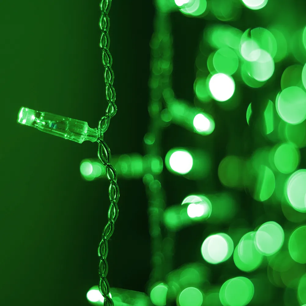 Светодиодная гирлянда ARD-CURTAIN-CLASSIC-2000x3000-CLEAR-760LED Green (230V, 60W) (Ardecoled, IP65) - изображение товара