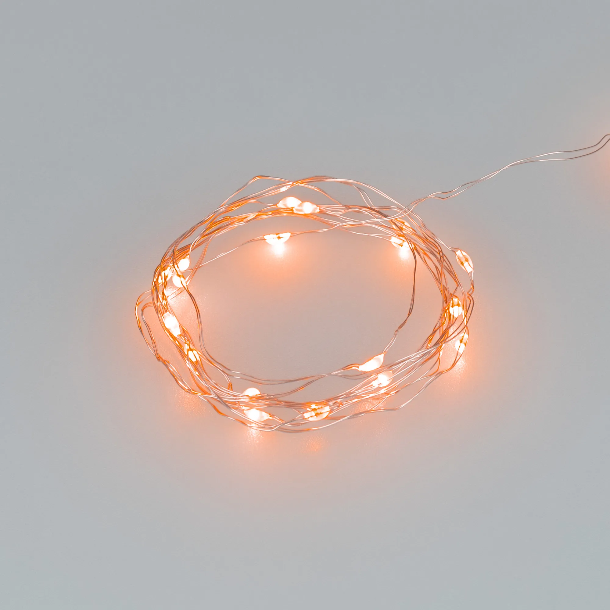 Светодиодная гирлянда ARD-DEW-HOME-2000-CLEAR-20LED-STD Orange (3V, Battery Pack) (Ardecoled, IP20) - изображение товара