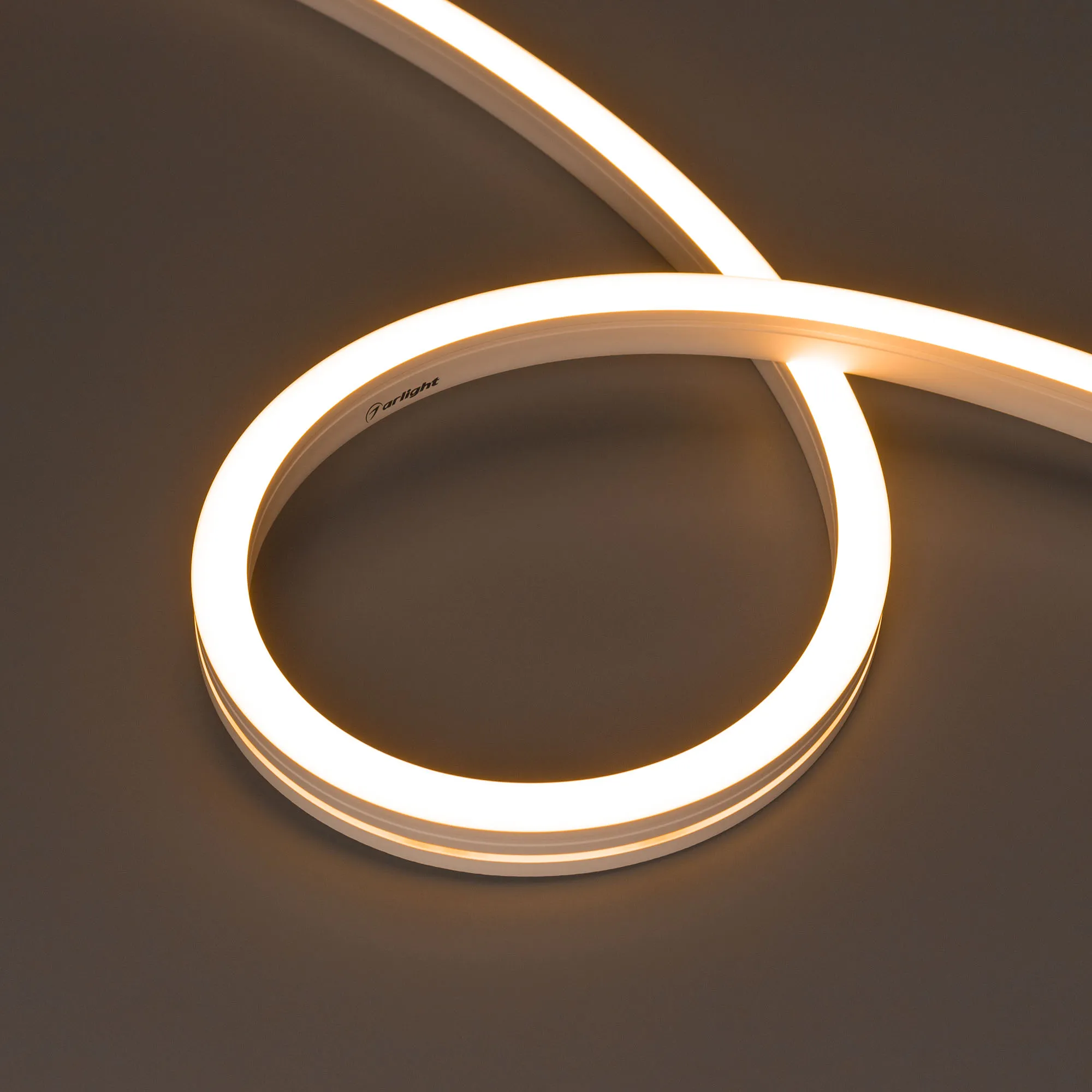 Лента светодиодная герметичная MOONLIGHT-SIDE-A140-12x17mm 24V Warm2400 (9.6 W/m, IP67, 5m, wire x2) (Arlight, Вывод боковой, 3 года) - изображение товара