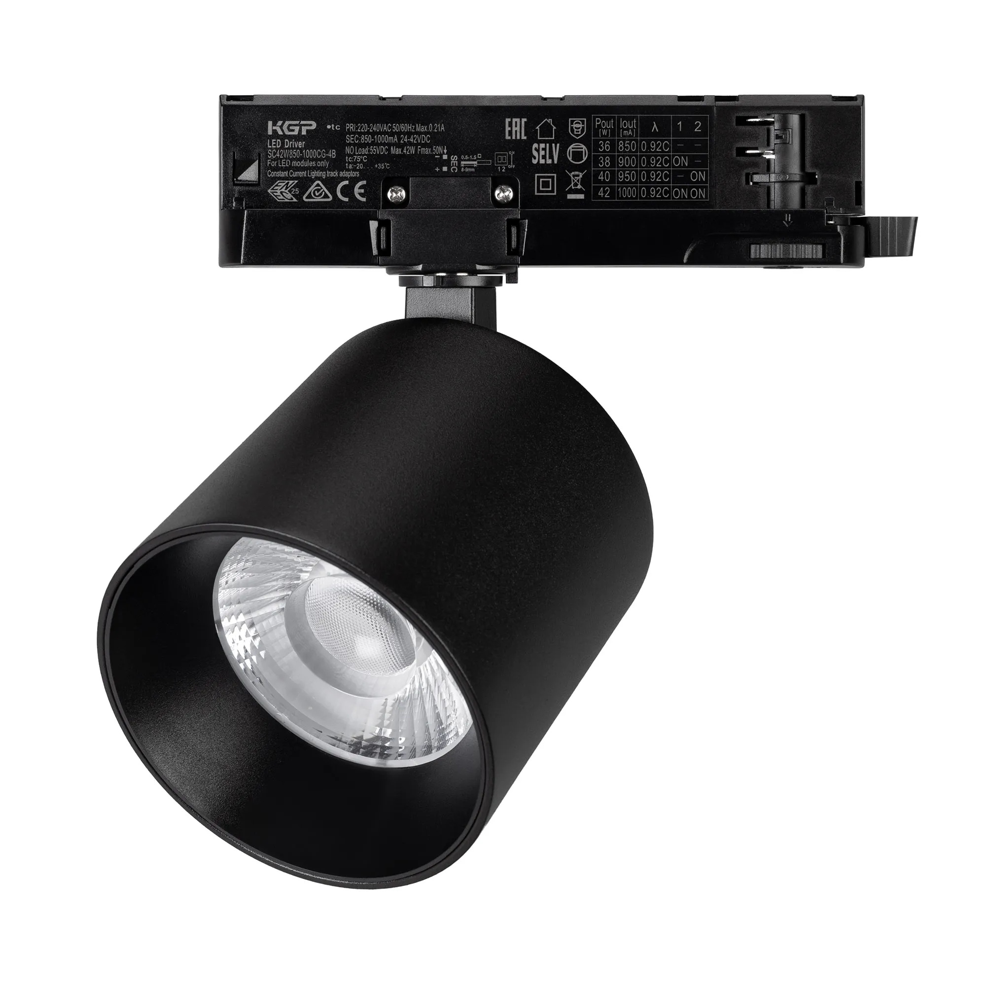 Светильник LGD-DYKE-4TR-R100-36W Day4000 (BK, 20 deg, 230V, DALI) (Arlight, IP20 Металл, 5 лет)