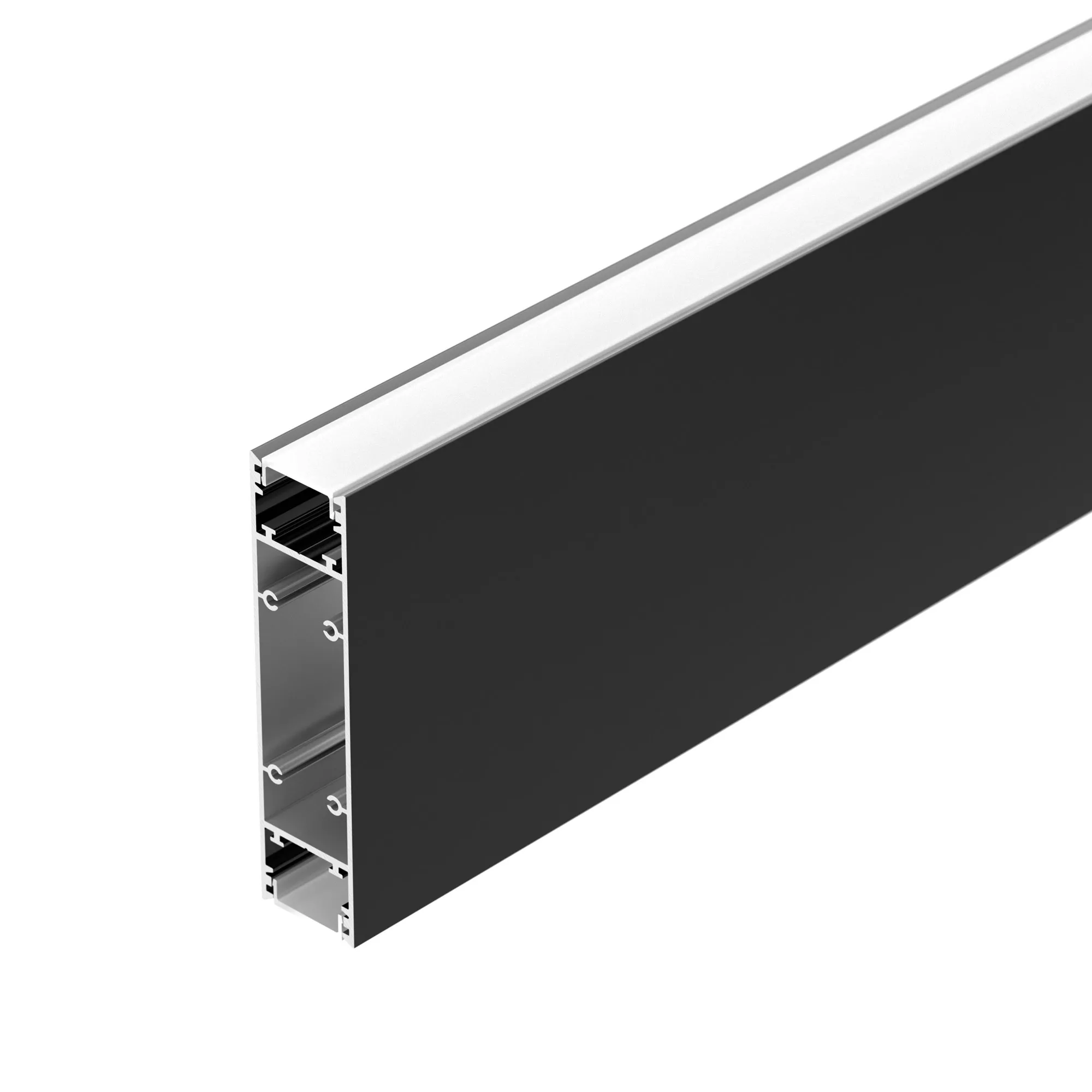 Профиль SL-LINE-25100-DUAL-2500 BLACK (Arlight, Алюминий) - изображение товара