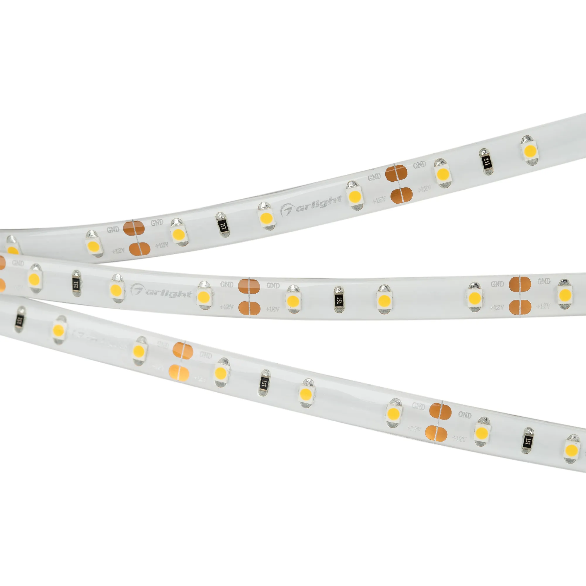 Лента светодиодная RTW 2-5000SE 12V White (3528, 300 LED, LUX) (Arlight, 4.8 Вт/м, IP65)