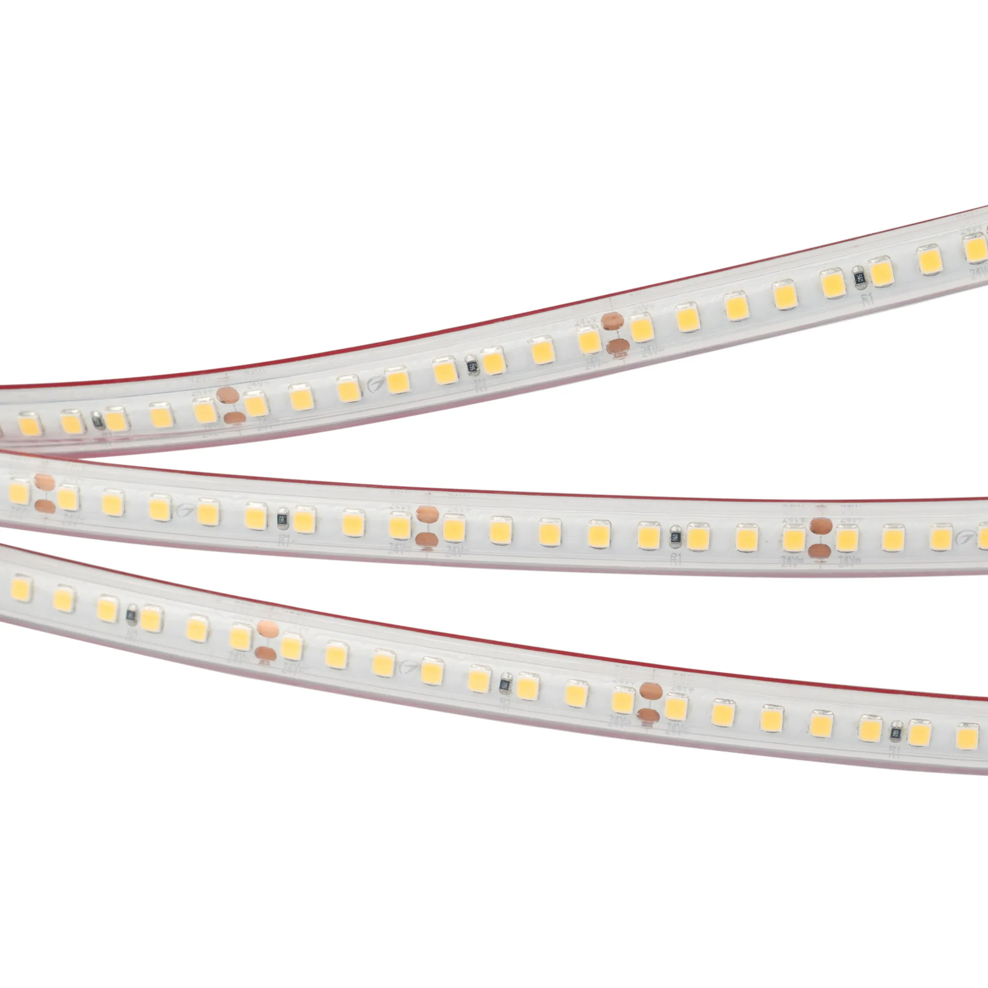 Лента светодиодная RTW 2-5000PS-50m 24V Day5000 2x (2835, 160 LED/m, LUX) (Arlight, 12 Вт/м, IP67)