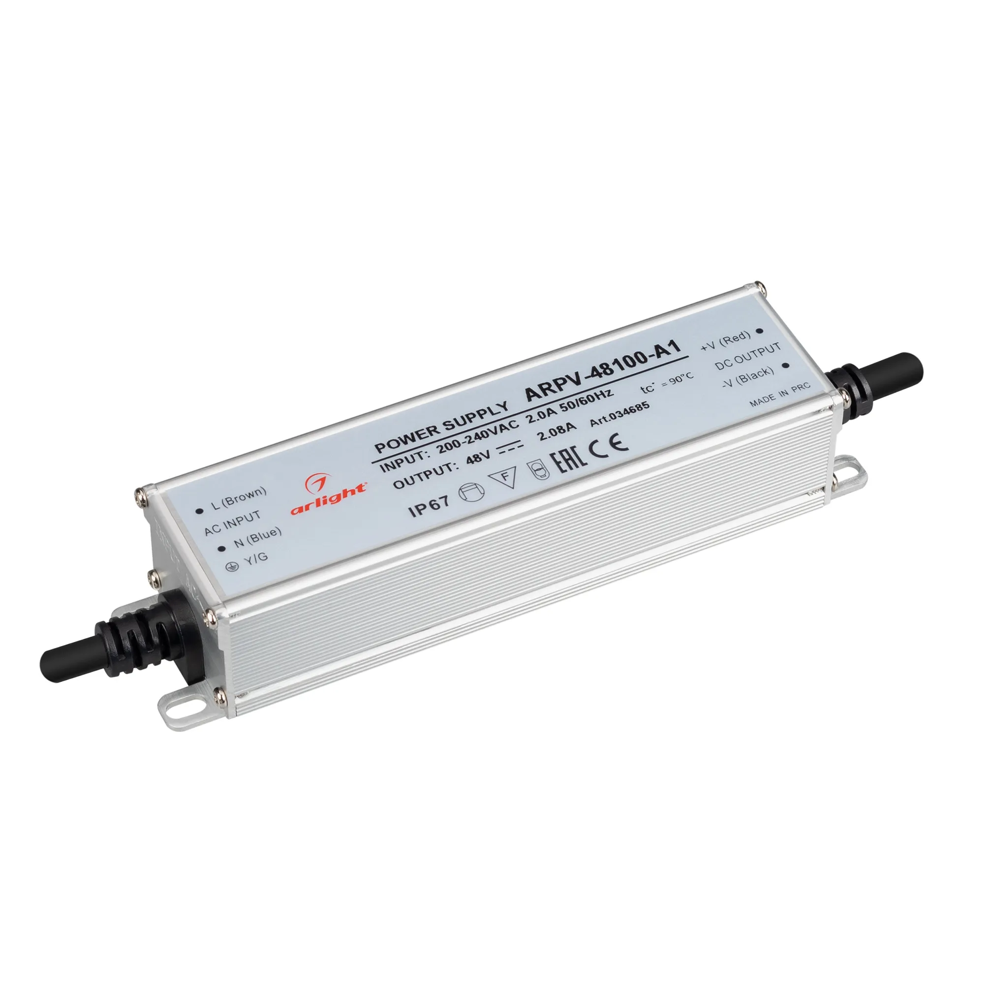 Блок питания ARPV-48100-A1 (48V, 2.08A, 100W) (Arlight, IP67 Металл, 3 года)
